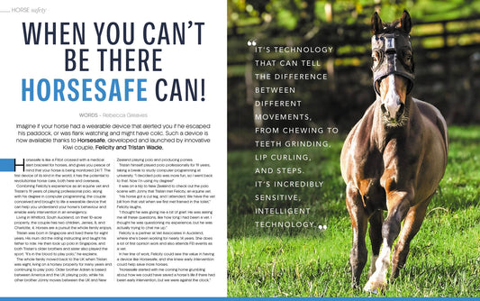 HorseSafe Horse Monitor is proud to be featured in the latest Show Circuit Equestrian Magazine